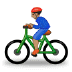 🚴🏽‍♂️ man biking: medium skin tone display on Samsung